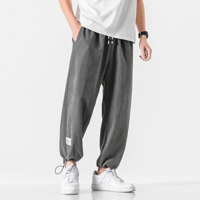 Pantaloni Uomo Deniluxe - Elasticizzati Asciugatura Rapida Seta Ghiaccio - Foto 10