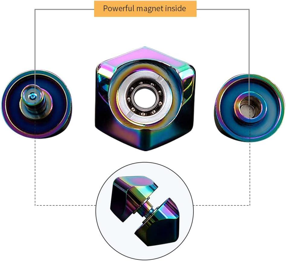 Fidget Cube AWR Di Qualità, Giocattolo Antistress A 6 Facce Con Pulsanti, Joystick E Sfera, Per Concentrazione E Ansia, Colore Nero-Blu