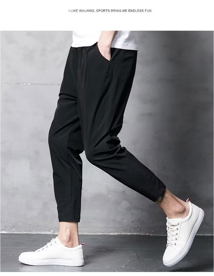 Pantaloni Sportivi Uomo Jogger Corti - Asciugatura Rapida, Elasticizzati, 68,6 Cm